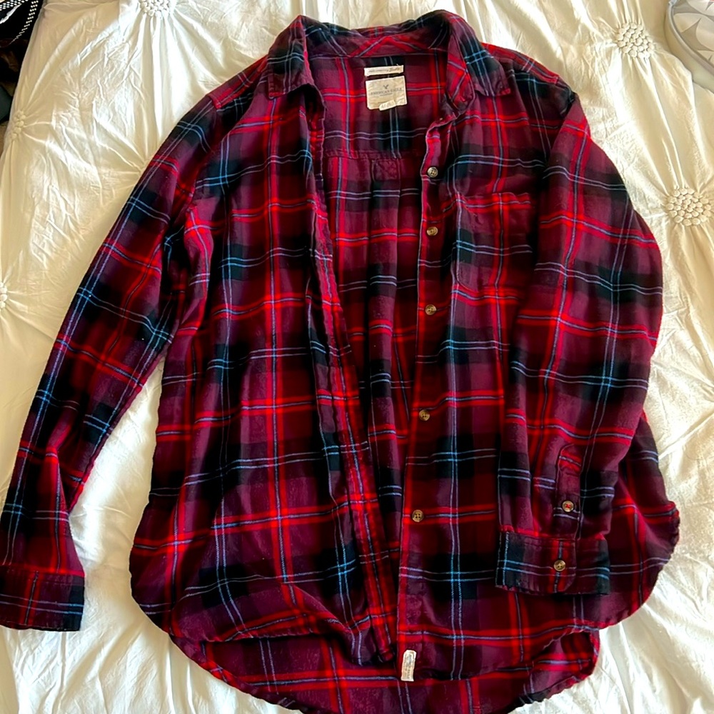 Button up t-shirt.